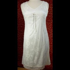 NEW KUDA off-white lace sleeveless dress S M L ✨